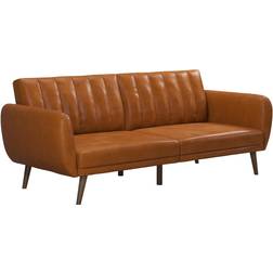 Novogratz Brittany Camel Sofa 207cm 3-Sitzer