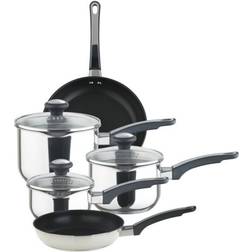 Prestige Everyday Straining Stainless Steel Set di pentole con coperchio 5 Parti