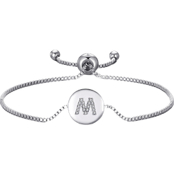 Philip Jones Initial Friendship Bracelet - Silver/Transparent