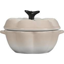 Le Creuset Meringue Stoneware Pumpkin with lid 0.3 L 12.7 cm