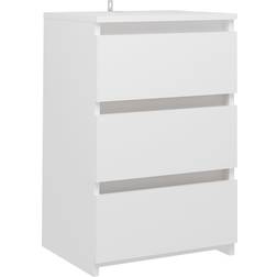 vidaXL Bed Cabinet White Bedside Table 35x40cm