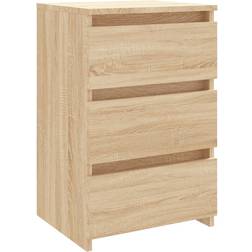 vidaXL Bed Cabinet Sonoma Oak Mesita de noche 35x40cm