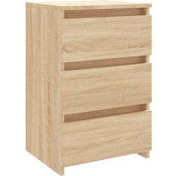 vidaXL Bed Cabinet Sonoma Oak Sängbord 35x40cm
