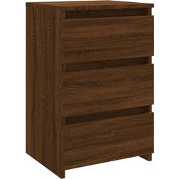 vidaXL Bed Cabinet Brown Oak Sengebord 35x40cm