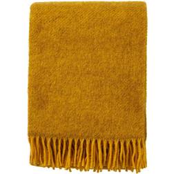 Klippan Yllefabrik Gotland Couverture Jaune (200x130cm)