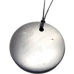 Yoga World - Shungite Rund Halskæde - sølv