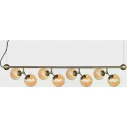 Halo Design Atom Brass Lampada a Sospensione 123cm