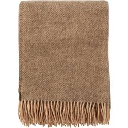 Klippan Yllefabrik Gotland Blankets Beige (200x130cm)