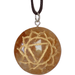 Yoga World Solar Plexus Chakra Necklace - Silver/Quartz