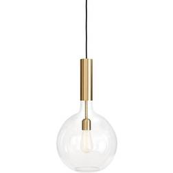 Konsthantverk Rosdala Brushed Brass/Clear Lámpara Colgante 30cm