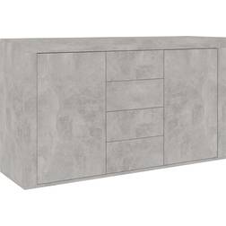 vidaXL 801845 Concrete Grey Aparador 120x69cm