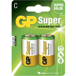 GP Batteries C Super Alkaline Compatible 2-pack