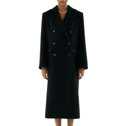 Almada Label Drew Double-Breasted Coat - Black