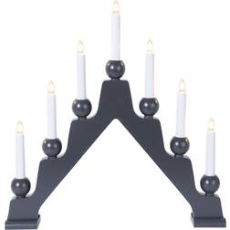 Star Trading Emma Graphite Grey Adventsljusstake 45cm