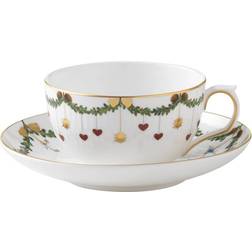 Royal Copenhagen Star Fluted Christmas Tea Cup, Coffee Cup 10.82fl oz