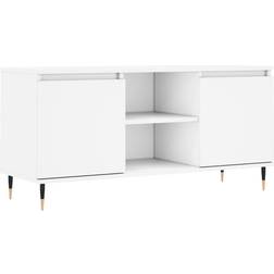 vidaXL 104x35x50cm White Meuble TV 104x50cm