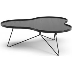 Swedese Flower Ash Black Glazed Coffee Table 107x114cm