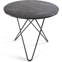 OX Denmarq O Black Dining Table 100cm