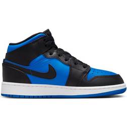 Nike Air Jordan 1 Mid GS - Black/White/Royal Blue