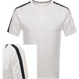 Tommy Hilfiger Established Stripe Sleeve T Shirt - Wit