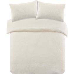 Brentfords Teddy Fleece Duvet Cover Beige (198x137cm)