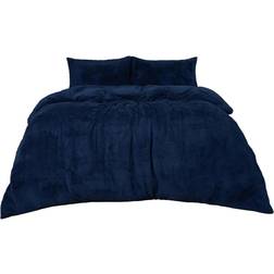 Brentfords Teddy Fleece Funda nórdica Azul (260x220cm)
