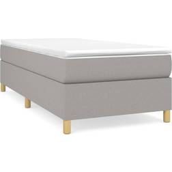 vidaXL Fabric Light Grey Ramsäng 90x200cm
