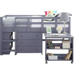 Naomi Home Low Study Loft Bed 43x79"