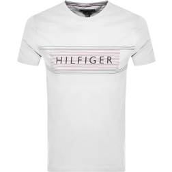 Tommy Hilfiger Herren T-Shirt - Weiß Baumwolle