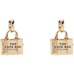 Marc Jacobs The Tote Bag Earrings - Gold/Transparent