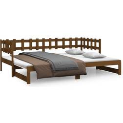 vidaXL Solid Pine Golden Brown Soffa 193.5cm 3-sits