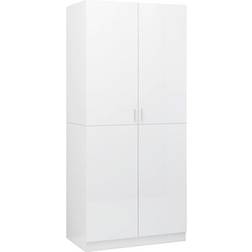 vidaXL 800627 High Gloss White Garderob 80x180cm
