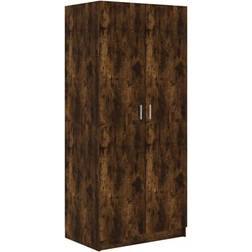 vidaXL 815351 Smoked Oak Garderobeskab 80x180cm