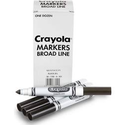 Crayola Markers Broad Line Black 12-pack