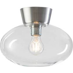 Belid Bullo Aluminium/Clear Glass Ceiling Flush Light ∅ 27cm