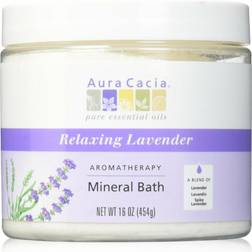 Aura Cacia Relaxing Lavender Aromatherapy Mineral Bath 454g