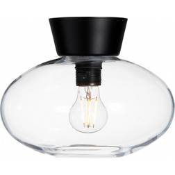 Belid Bullo Black/Clear Glass Takplafond 27cm