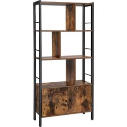 Vasagle Bookcase Rustic Brown/Black Bücherregal 154.5cm