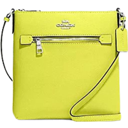 Coach Mini Rowan Bag - Silver/Bright Yellow