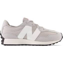 New Balance Big Kid's 327 - Raincloud with White