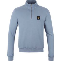 Belstaff Men's Quarter Zip Sweatshirt - Blue Flint