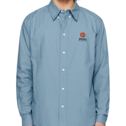 Kenzo Boke Flower Crest Casual Shirt - Cyan
