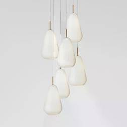 Nuura Anoli 6 Gold & Opal White Lampada a Sospensione 46.5cm