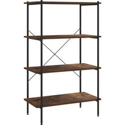 vidaXL -4 Tier Shelf Black and Natural Estantería 80x130cm