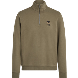 Belstaff Men's Quarter Zip Sweatshirt - True Olive