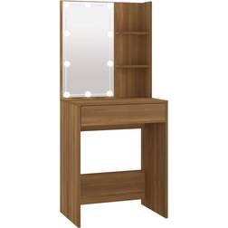 vidaXL 60x40x140cm Brown Oak Sminkbord 40x60cm