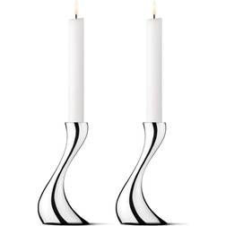 Georg Jensen Cobra Silver Lysestage 16cm 2stk