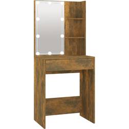 vidaXL 60x40x140cm Smoked Oak Sminkbord 40x60cm