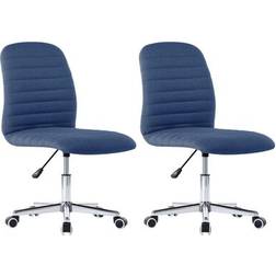 vidaXL 283603 Blue Køkkenstol 94cm 2stk