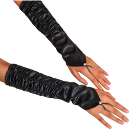 Shein 1pair Black Women's Gloves Suitable For Daily Use, Evening Dress, And Party